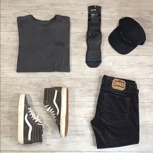 Hurley Grind Bolds Distressed Tee Shirt